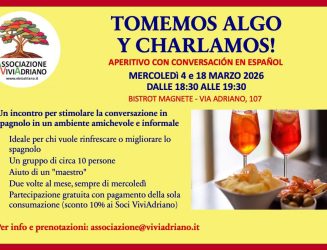 Tomemos algo y charlamos – aperitivo con conversazione in spagnolo mercoledì 4 e 18 marzo