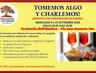 Tomemos algo y charlemos – aperitivo con conversazione in spagnolo mercoledì 9 e 23 settembre