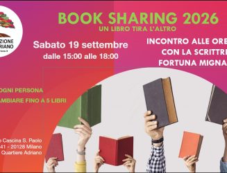 Book Sharing SABATO 19/09/2026 dalle ore 15:00 alle ore 18:00  Alle ore 16:00 l’autrice Fortuna Mignano presenta il suo libro “Non è stata solo fortuna. Ad Assisi ho ritrovato me stessa“