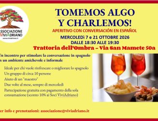 Tomemos algo y charlemos – aperitivo con conversazione in spagnolo mercoledì 7 e 21 ottobre