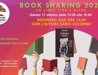 Book Sharing SABATO 17/10/2026 dalle ore 15:00 alle ore 18:00  Alle ore 16:00 lo scrittore Dario Colombo presenta il suo libro “L’ultimo treno”.