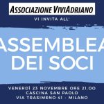 Assemblea soci 2018 Assemblea dei Soci 2018 locandina - Associazione ViviAdriano
