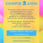 Secondo compleanno Compleanno 2 anni locandina - Associazione Viviadriano
