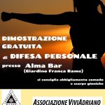 Difesa personale Difesa personale Alma Bar 2019 locandina - Associazione ViviAdriano