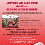 Molto non è Poco Presentazione libro ASSI Gulliver dicembre 2018 locandina - Associazione ViviAdriano